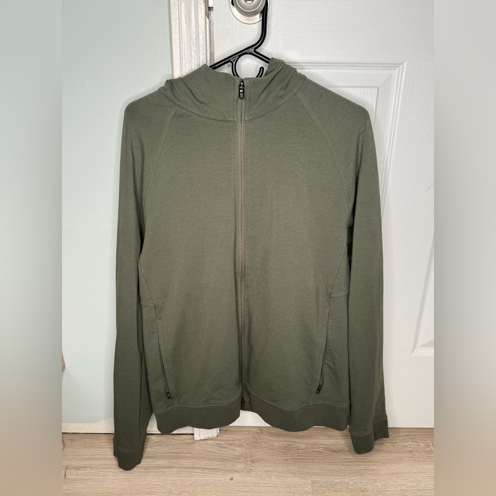 Lululemon Men’s Large City Sweat Zip-Up (Olive Drab)